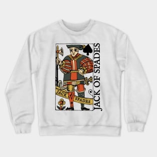 Character of Playing Cards Jack of Spades Crewneck Sweatshirt